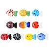 10Pcs 10 Styles Handmade Lampwork Beads LAMP-CJ0002-57-1