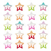 20Pcs Iron Enamel Snap Hair Clips PHAR-TADJ0001-08-2