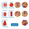 500Pcs 5 Style Transparent Acrylic Beads FACR-PJ0001-04-8