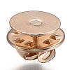 Brass Butterfly Clutches Pin Backs KK-Z003-01M-2