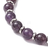 Natural Amethyst Stretch Bracelets BJEW-JB12184-03-4