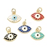 Brass Enamel Pendants KK-CBA3F25-12G-1