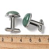 304 Stainless Steel Cuff Buttons G-C185-02P-37-3