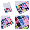 24 Colors Handmade Polymer Clay Beads CLAY-TA0001-05-11