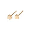 Brass Stud Earrings for Women EJEW-G441-05A-G-4