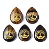 Natural Tiger Eye Pendants G-T122-71C-1