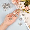 20Pcs 4 Styles Alloy Shank Buttons BUTT-DR0001-05AS-3