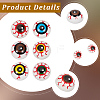 48Pcs 6 Colors Plastic Craft Eye DIY-GF0013-64-6