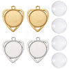 DIY Heart Pendant Making Kits STAS-TA0005-43-2