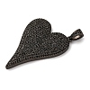 Brass Micro Pave Cubic Zirconia Pendants KK-U076-17MC-3