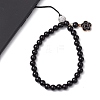 ABS Plastic Imitation Pearl with Rhinestone Beadeed Mobile Straps HJEW-JM02349-5