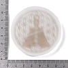 Flat Round Natural Selenite Slice Coasters DJEW-C015-02K-01-3