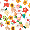 28Pcs 14 Style Resin Pendants RESI-TA0001-41-4