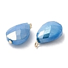 Imitation Jade Glass Pendants KK-Q777-02G-02-2