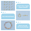 16Pcs 8 Styles Rack Plating Eco-Friendly Brass Toggle Clasps KK-HS0001-41-4