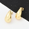Rack Plating Brass Teardrop Stud Earrings X-EJEW-R150-05G-3