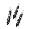 Natural Gemstone Big Pointed Pendants G-F696-B-2