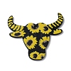 West Cowboy Style Printed Acrylic Pendants SACR-WH0001-29B-02-1