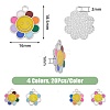 80Pcs 4 Colors  Alloy Enamel Charms FIND-DC0003-44-7