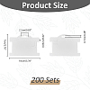 100Pcs Paper Bracelet Display Cards CDIS-WH0027-11B-01-2