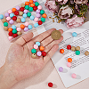 70Pcs 7 Colors Acrylic Beads FIND-DC0006-33-3