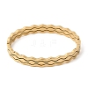 304 Stainless Steel Hinged Bangles BJEW-D408-15G-2