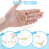 12Pcs 1MM Brass Wheat Chain Adjustable Slider Necklaces NJEW-NB0001-30-3