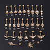 316L Surgical Stainless Steel Rhinestone Belly Rings WG7077C-01-1