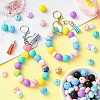 DIY Silicone Beaded Keychain Making Kit DIY-YW0008-61-5