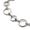 Non-Tarnish 304 Stainless Steel Ring Link Chains Bracelets for Men & Women BJEW-D042-13P-2