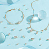 DIY Flat Round Brass Rhinestone Connector Charms & Pendant Jewelry Making Findings Kits DIY-GA0001-69G-5