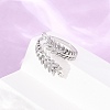 304 Stainless Steel Cuff Open Rings for Women SA-CBA4160-31P-1