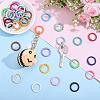 40Pcs Spray Painted Alloy Spring Gate Rings FIND-ME0004-10-4