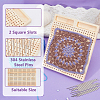 Rectangle Wood Crochet Blocking Board DIY-BC0013-51B-5