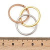 201 Stainless Steel Trinity Interlocking Ring Finger Rings FS-WG6776A-01-4