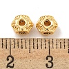 Brass Micro Pave Clear Cubic Zirconia Beads KK-P275-29G-2