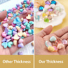 60Pcs 15 Style Transparent and Opaque Resin Cabochons CRES-CD0001-06-5