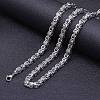 Titanium Steel Byzantine Chain Necklace for Men FS-WG56795-139-1