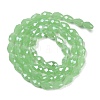 Opaque Solid Color Electroplate Glass Beads Strands EGLA-N013-J4mm-B04-2