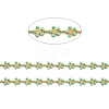 Golden Brass Enamel Link Chain CHC-H103-08C-G-2