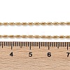 Ion Plating(IP) 304 Stainless Steel Oval Ball Chain Necklace for Men Women X-NJEW-M200-09G-2