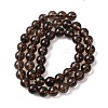 Natural Smoky Quartz Bead Strands G-G735-28-8mm-5