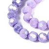 Anti-Tarnish Electroplate Glass Beads Strands EGLA-ZX010-6mm-08-5