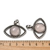 Natural Rose Quartz Pendants G-G147-07AS-10-3