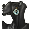 304 Stainless Steel with Glass Seed Beads Stud Earrings EJEW-MZ00761-4