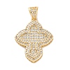 Brass Micro Pave Cubic Zirconia Pendants KK-S510-48G-04-1