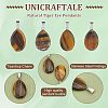 Unicraftale 16Pcs Natural Tiger Eye Pendants G-UN0001-05-4