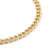 Brass Curb Chain Bracelets & Necklaces Jewelry Sets SJEW-JS01111-8