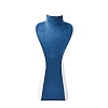 Bust Shaped PU Leather Jewelry Display Stands for Necklaces AJEW-A068-03C-1
