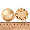 Brass Half Round Stud Earrings EJEW-Z125-01G-5